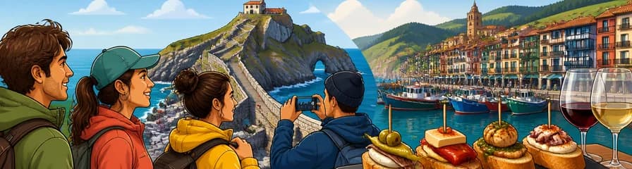 Recorrido a pie por Gaztelugatxe, el puerto pesquero de Bermeo y almuerzo de pintxos con salida desde Bilbao