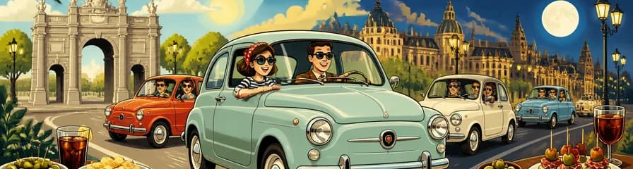 Recorre Madrid al volante de un clásico Seat 600