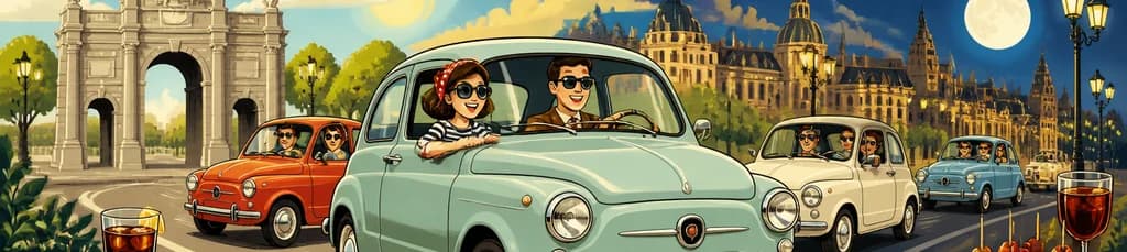 Recorre Madrid al volante de un clásico Seat 600