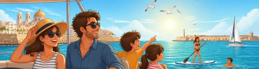 Recorrido marítimo de tres horas por la Bahía de Cádiz