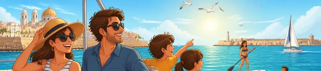 Recorrido marítimo de tres horas por la Bahía de Cádiz