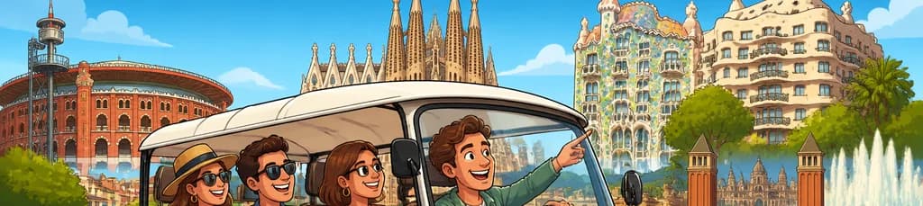 Descubre Barcelona en un tour privado de dos horas en Tuk-Tuk eléctrico