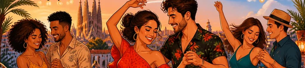 Sesión de baile en Barcelona para entusiastas de la salsa