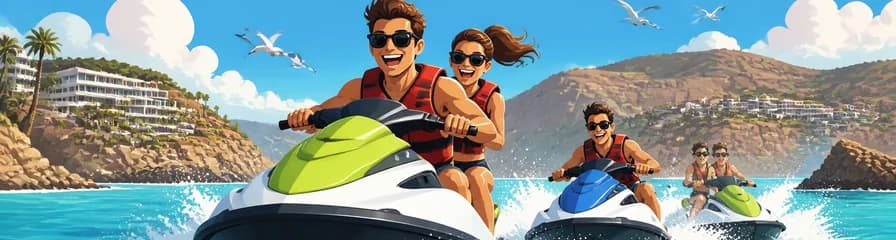 Emocionante safari en moto acuática por Puerto Rico, Gran Canaria