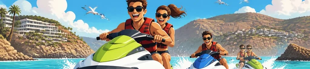 Emocionante safari en moto acuática por Puerto Rico, Gran Canaria