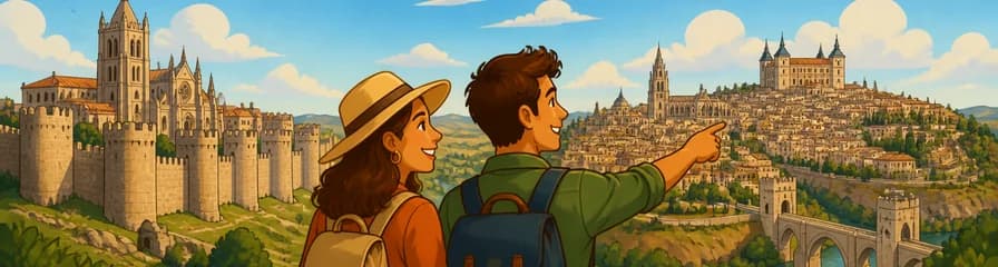 Escapada privada de un día completo a Toledo y Ávila con salida desde Madrid