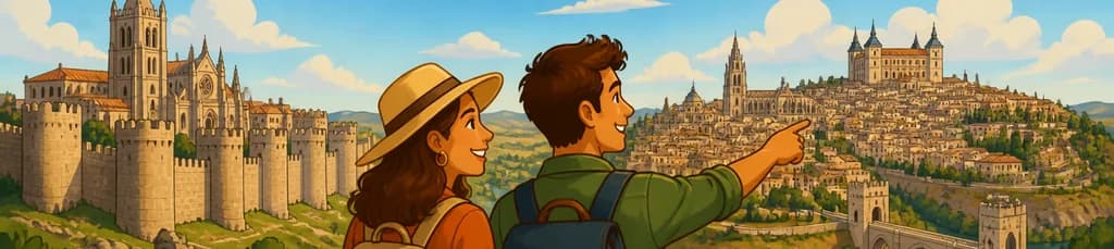 Escapada privada de un día completo a Toledo y Ávila con salida desde Madrid