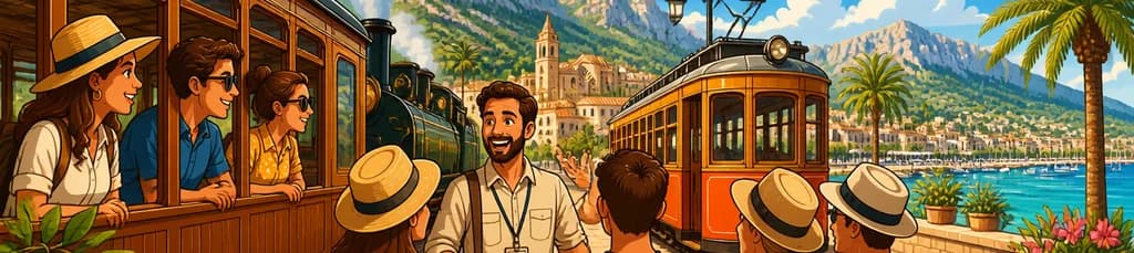 Descubre Mallorca: Tour exclusivo de medio día en tren y tranvía por Sóller