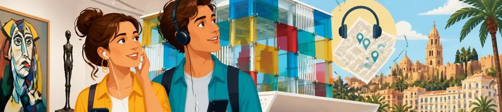 Acceso al Centre Pompidou Málaga y audioguía para explorar la ciudad
