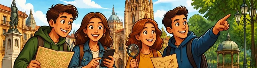 Búsqueda del tesoro y paseo autoguiado por los encantos de Oviedo