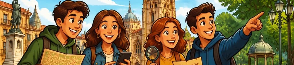 Búsqueda del tesoro y paseo autoguiado por los encantos de Oviedo