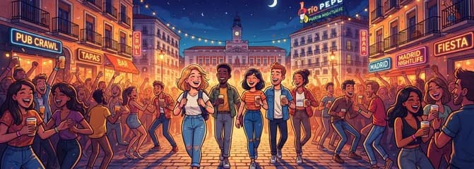Descubre la vida nocturna de Madrid: la mejor ruta de bares y discotecas con guía