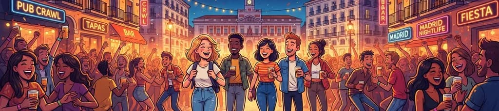 Descubre la vida nocturna de Madrid: la mejor ruta de bares y discotecas con guía