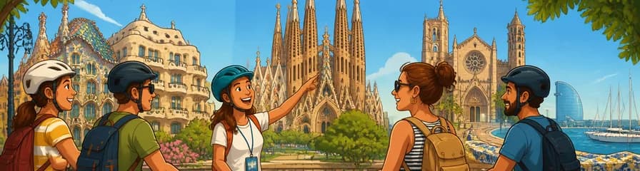 Recorrido Guiado en Bicicleta por la Sagrada Familia y los Puntos Emblemáticos de Barcelona