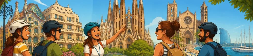 Recorrido Guiado en Bicicleta por la Sagrada Familia y los Puntos Emblemáticos de Barcelona