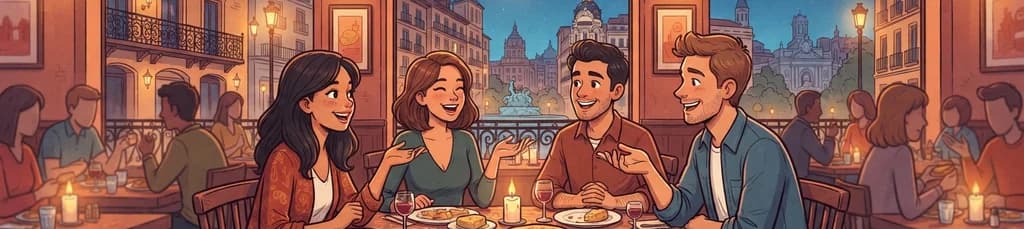 Proyecto 100 Ciudades: Madrid | Cena para Dúos con Nuevos Amigos