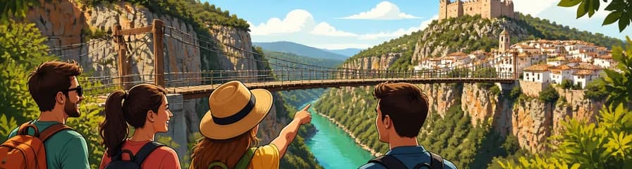 Excursión privada desde Valencia a los Puentes Colgantes de Chulilla