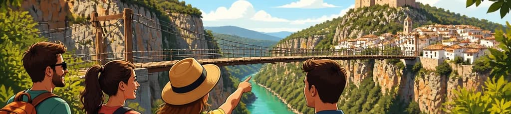 Excursión privada desde Valencia a los Puentes Colgantes de Chulilla