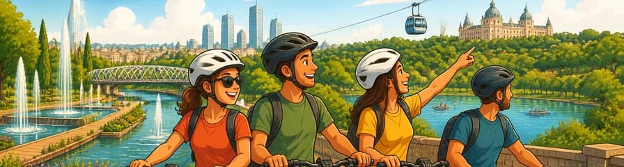 Recorrido en bicicleta eléctrica por Madrid Río y los secretos de la Casa de Campo