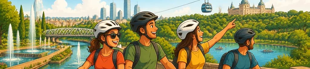 Recorrido en bicicleta eléctrica por Madrid Río y los secretos de la Casa de Campo