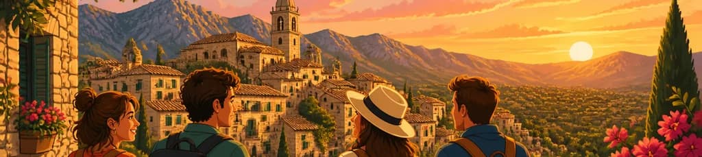 Descubre Valldemossa al atardecer: un paseo inolvidable con vistas a la sierra