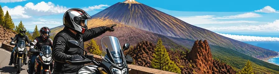 Recorrido guiado en moto por Tenerife: el Teide y sus vistas panorámicas