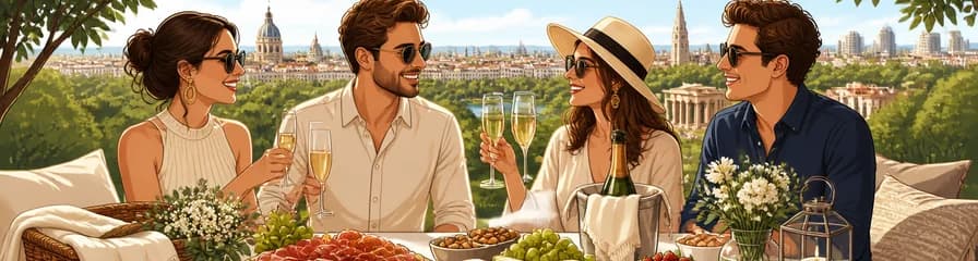 Exclusiva experiencia de picnic gourmet en Madrid