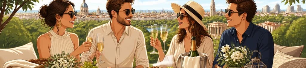 Exclusiva experiencia de picnic gourmet en Madrid