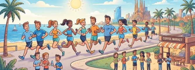 Carrera y networking del Founders Running Club en Barcelona