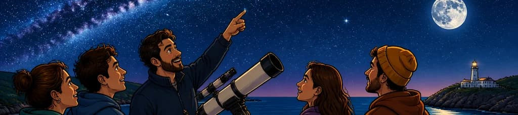 Contempla el universo desde la costa menorquina