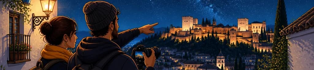Paseo fotográfico privado nocturno por Granada