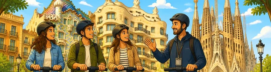 Exploración de la obra de Gaudí en Segway por Barcelona