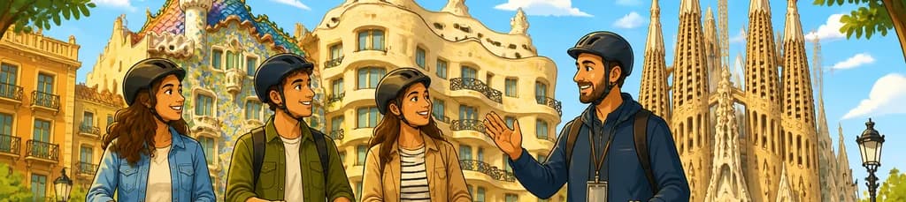 Exploración de la obra de Gaudí en Segway por Barcelona