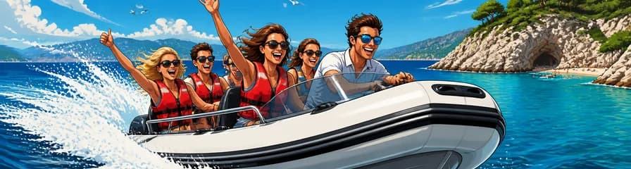 Emocionante aventura en lancha de alta velocidad por la Bahía de Alcudia