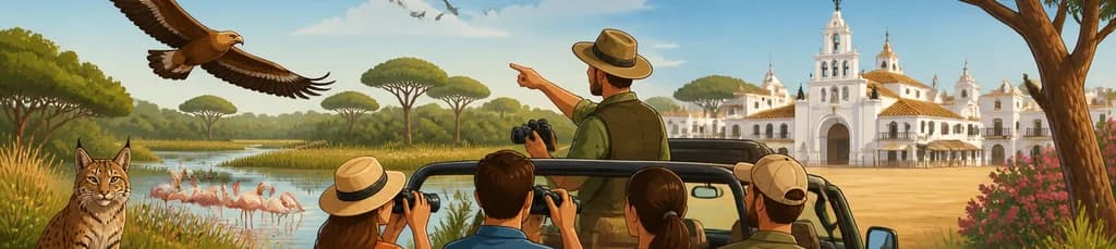 Descubre el Parque Nacional de Doñana y El Rocío: Una visita guiada desde Sevilla