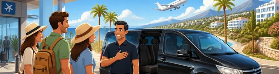 Servicio de traslado privado para llegadas al Aeropuerto de Málaga (Costa del Sol)