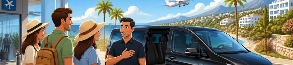 Servicio de traslado privado para llegadas al Aeropuerto de Málaga (Costa del Sol)