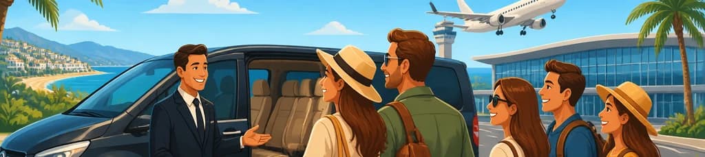 Servicio de traslado privado desde la Costa del Sol hasta el Aeropuerto de Málaga
