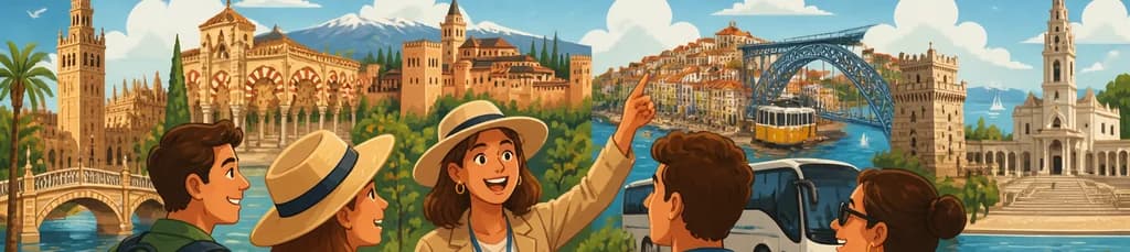 Recorrido guiado de once días por Portugal y Andalucía con salida desde Madrid