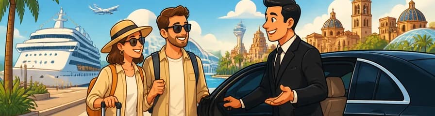 Servicio de traslado privado en Valencia: desde el puerto o aeropuerto de cruceros hasta el centro de la ciudad