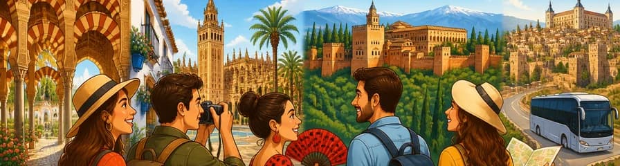 Descubre Andalucía: Córdoba, Sevilla y Granada en un tour de 4 noches desde Madrid