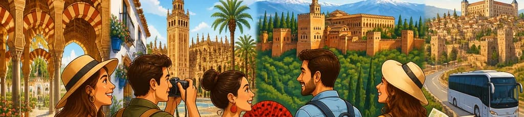 Descubre Andalucía: Córdoba, Sevilla y Granada en un tour de 4 noches desde Madrid