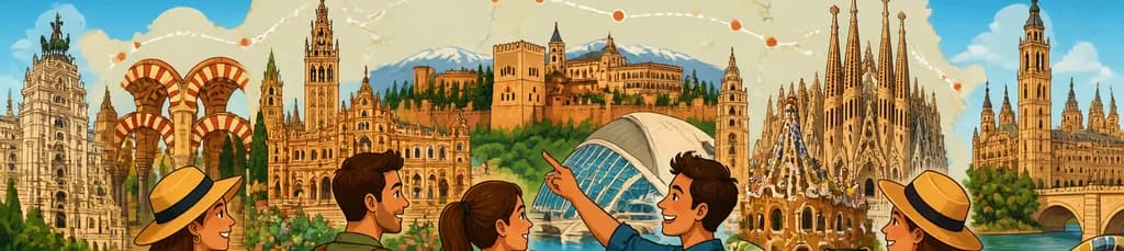 Exploración de España en siete días: un tour desde Madrid por Córdoba, Sevilla, Granada, Valencia, Barcelona y Zaragoza