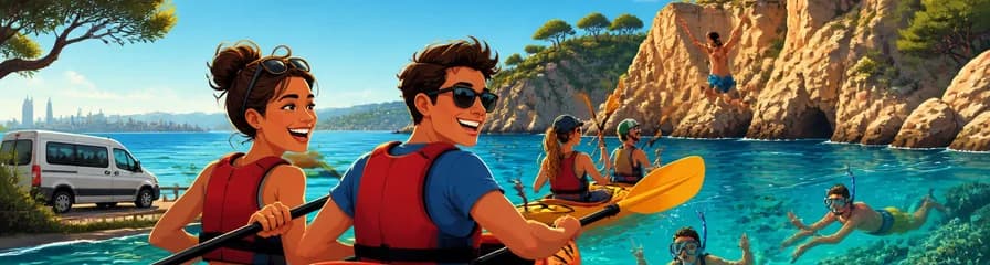 Experiencia de kayak y snorkel en la Costa Brava con salida desde Barcelona (grupo reducido)