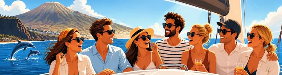 Excursión privada en barco por el sur de Tenerife para un máximo de 7 personas