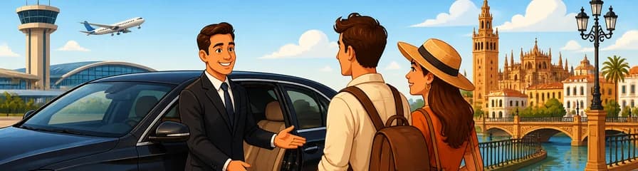 Servicio de traslado privado: del aeropuerto de Sevilla a tu hotel