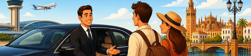 Servicio de traslado privado: del aeropuerto de Sevilla a tu hotel