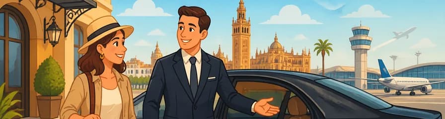 Traslado privado de su hotel al aeropuerto de Sevilla para su salida