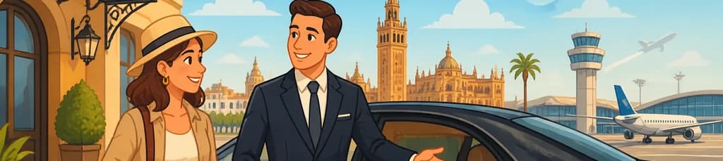 Traslado privado de su hotel al aeropuerto de Sevilla para su salida