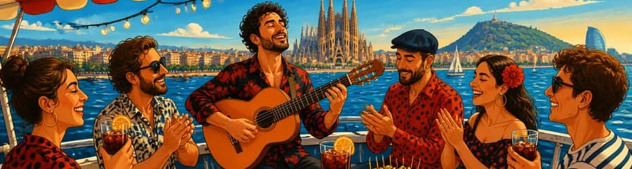 Recorrido Marítimo por Barcelona con Vermut y Actuación de Rumba Catalana en Directo